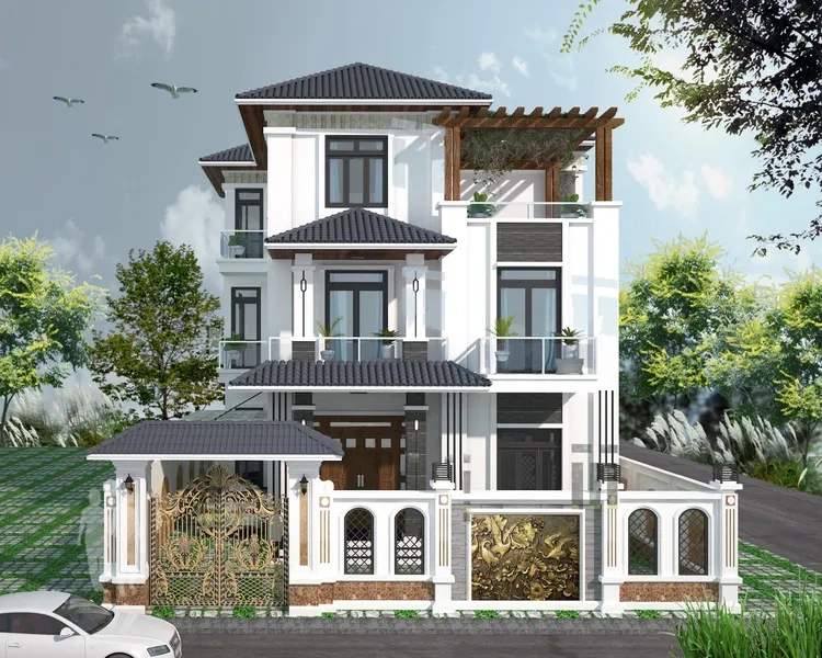 Giá trị bền vững của nhà mái thái 3 tầng mái thái truyền thống