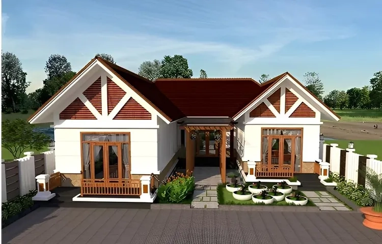 Giải pháp không gian với nhà mái thái chữ u 2 tầng