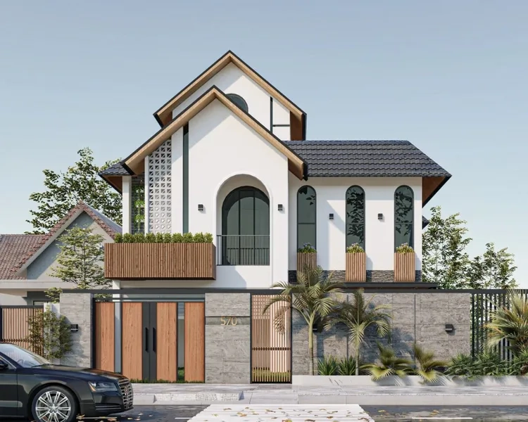 Xu hướng nhà mái thái đơn giản hiện đại tinh tế