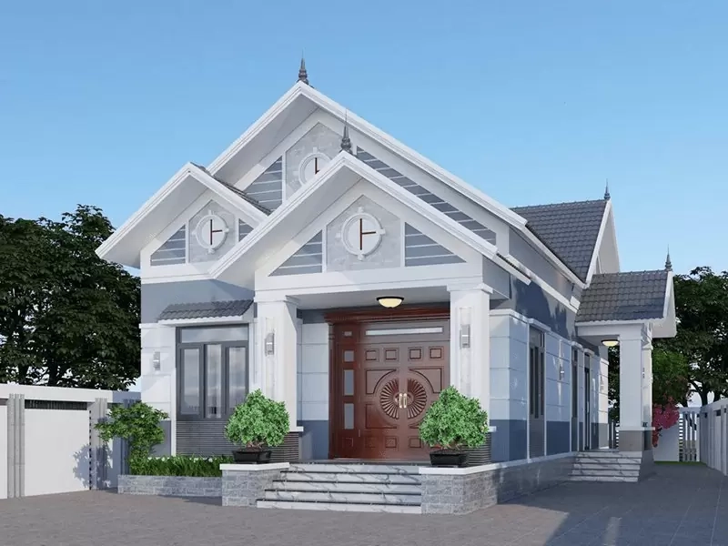 Vẻ đẹp nhà mái thái đơn giản mái ngói bền lâu