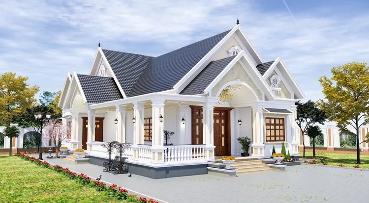 Xu hướng không gian mở trong thiết kế nhà mái thái hiện đại