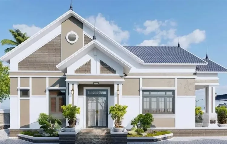 Nhà mái thái nhỏ 1 tầng tiện nghi dễ thi công