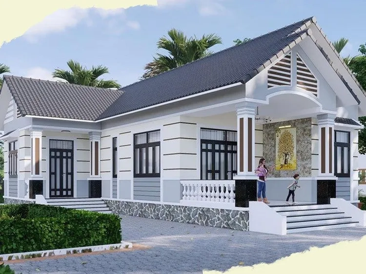 Thiết kế thông minh cho nhà mái thái nhỏ diện tích nhỏ