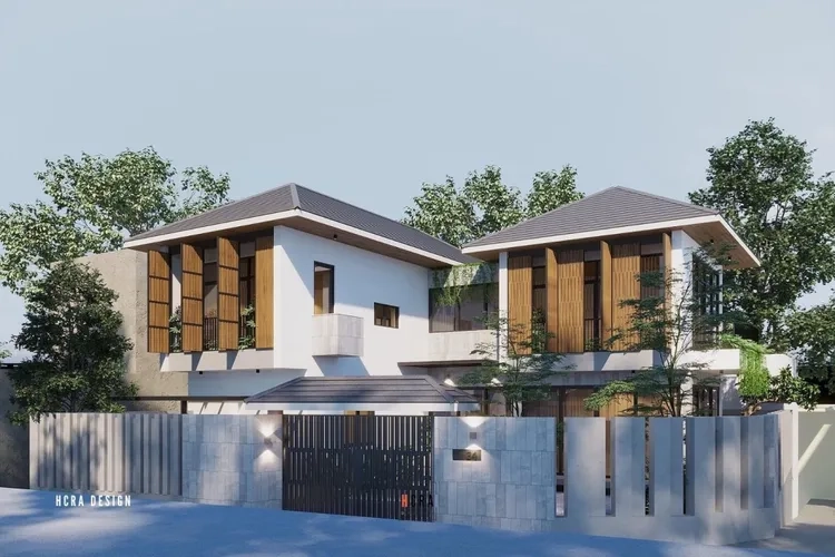 Nhà mái thái sân vườn có hồ cá tạo điểm nhấn thư giãn