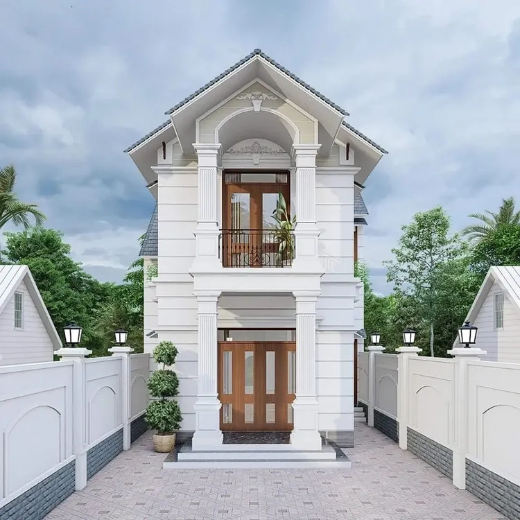 Vẻ đẹp truyền thống của nhà mái thái vuông mái ngói