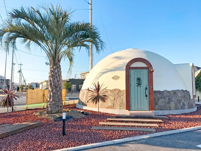 Mẫu nhà vòm bê tông vỏ mỏng tinh tế