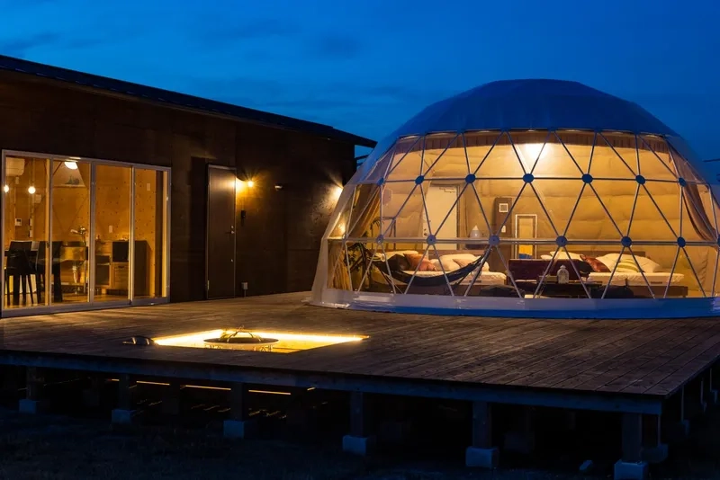 Mẫu bungalow mái vòm cao cấp