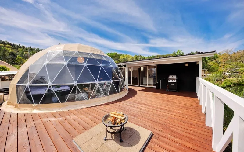 Kiểu bungalow mái vòm lắp ghép