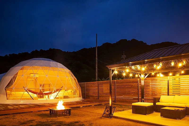 Khu bungalow mái vòm nghỉ dưỡng