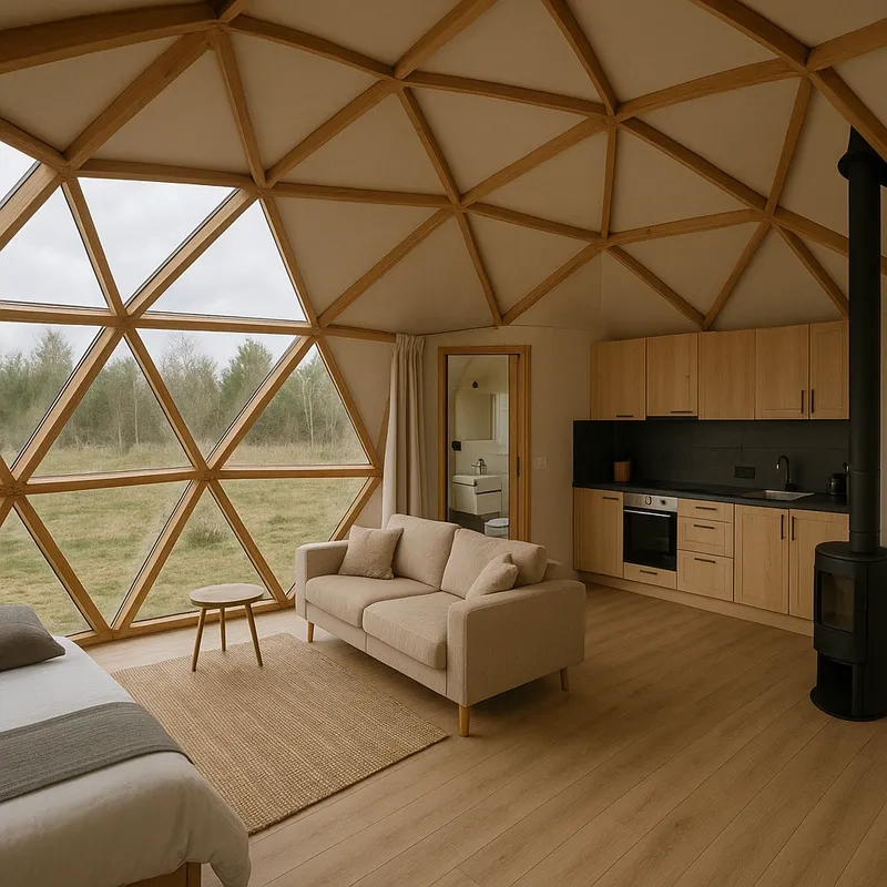 Mẫu nhà mái vòm lơ lửng độc