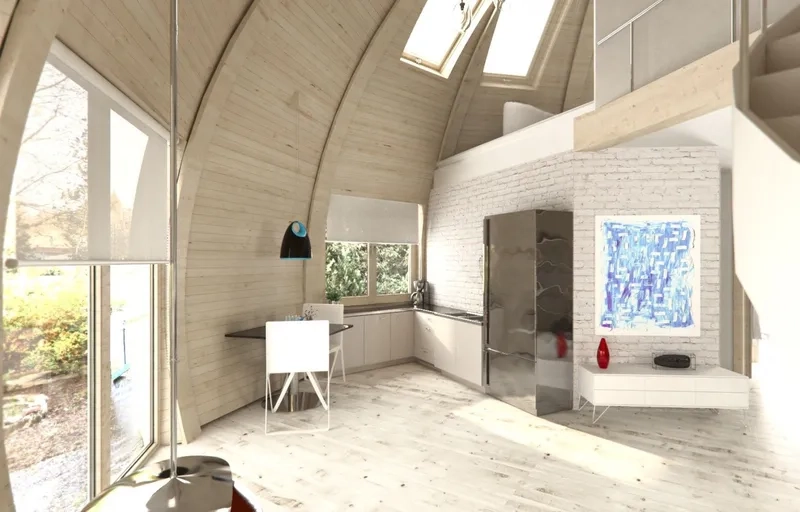 Trang trí ngoại thất nhà vòm độc đáo