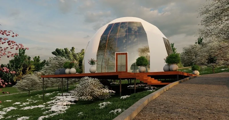 Kiểu nhà mái vòm hình nấm lạ