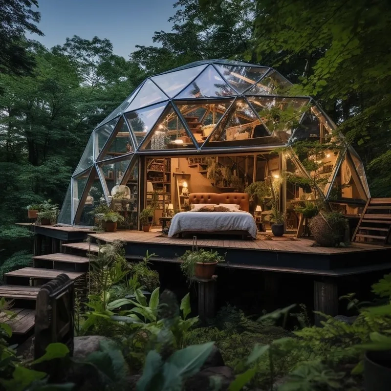 Nhà vòm kính lấy sáng giếng trời