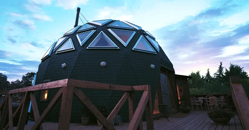 Mẫu nhà nghỉ dưỡng mái vòm mini yêu