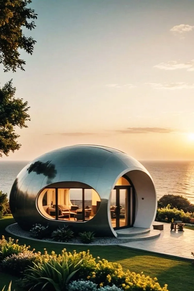 Cảnh quan khu nghỉ dưỡng mái vòm thơ