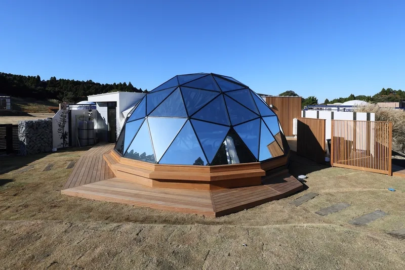 Kiểu resort mái vòm gỗ ấm cúng