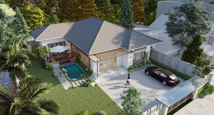 Phong cách linh hoạt của nhà nóc thái thành thị