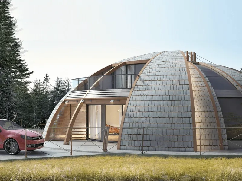 Cách thiết kế nội thất nhà mái vòm