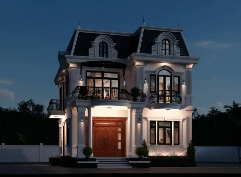 Nhà Mansard chuẩn biệt thự dành cho giới thành đạt