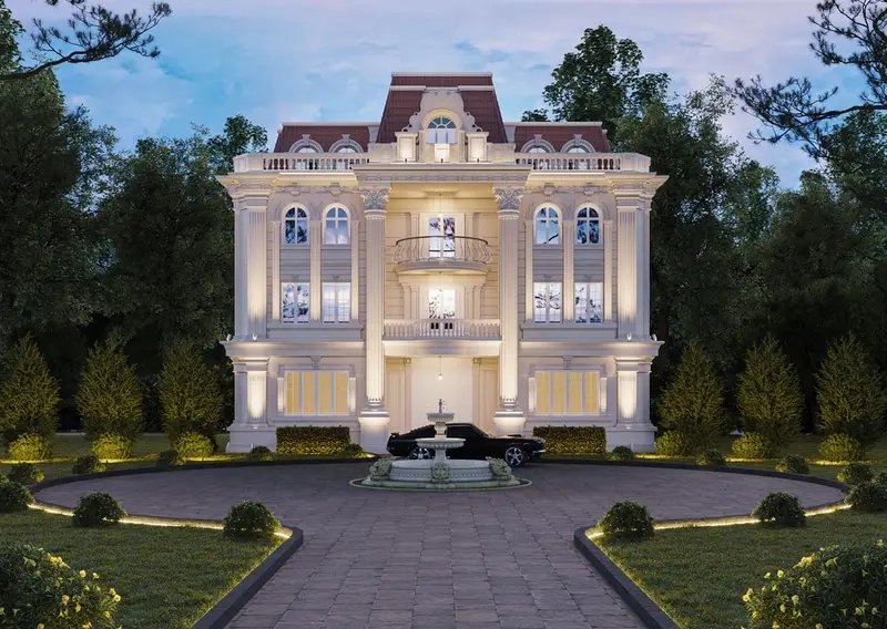 Phong cách cổ điển nâng tầm nhà Mansard cao cấp