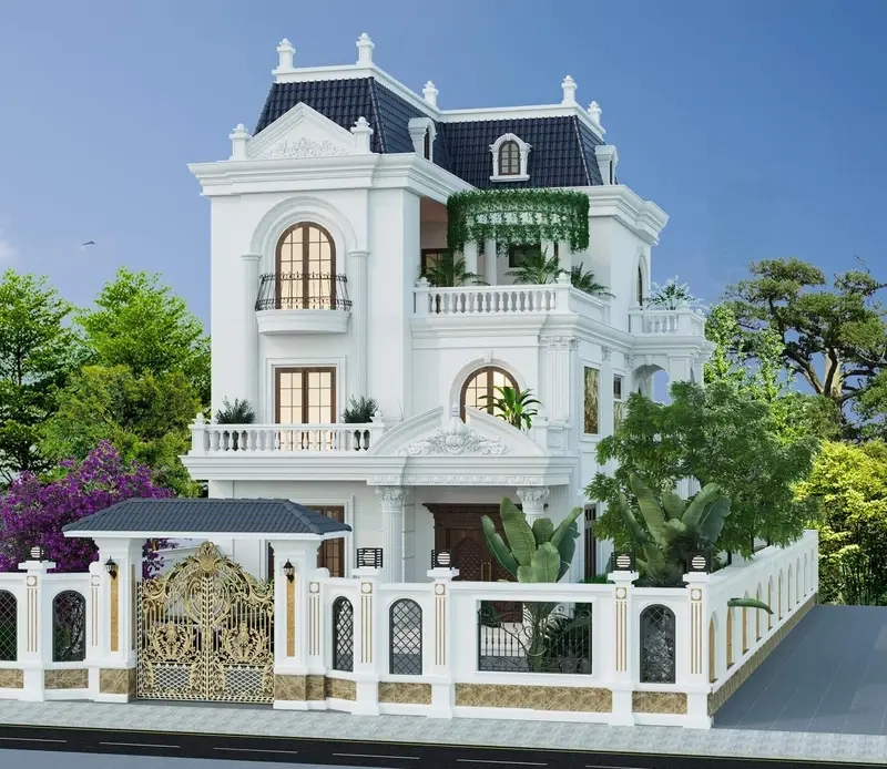 Mẫu nhà Mansard cao cấp được giới tinh hoa ưa chuộng