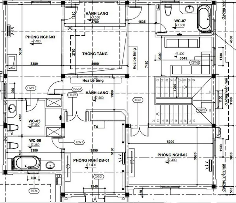 Tuyển chọn ảnh bản vẽ nhà mái Mansard biệt thự đẳng cấp