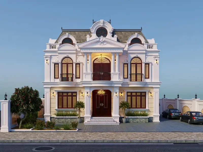 Biệt thự mái mansard cùng nh biệt thự mái mansard đẹp