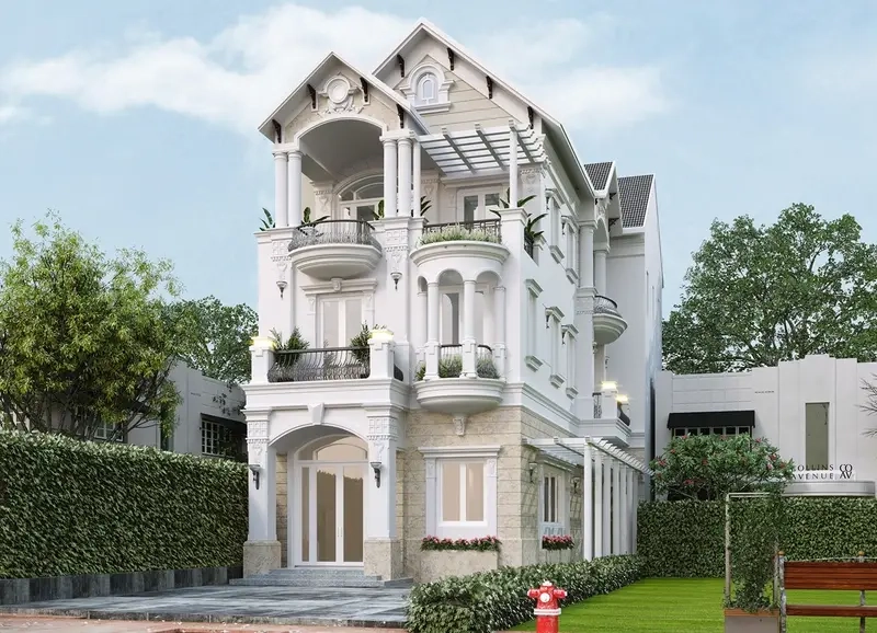 Mặt tiền biệt thự Mansard ấn tượng thu hút mọi ánh nhìn