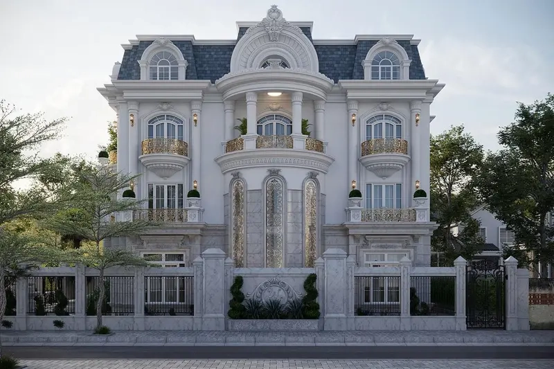 Nhà mái Mansard sang trọng đẳng cấp vượt trội