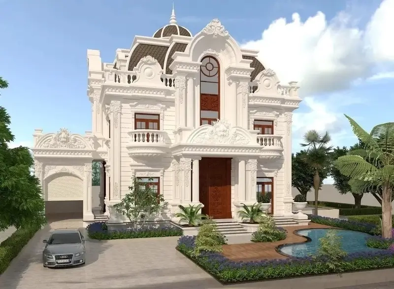 Nhà phố mái Mansard đẹp được yêu thích rộng rãi