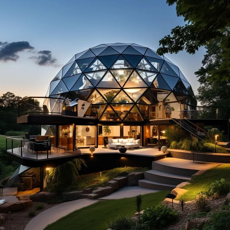 Xem ngay nhà kính mái vòm thực tế