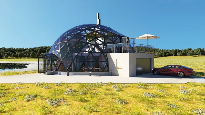 nhà kính mái vòm dễ lắp đặt sử dụng lâu