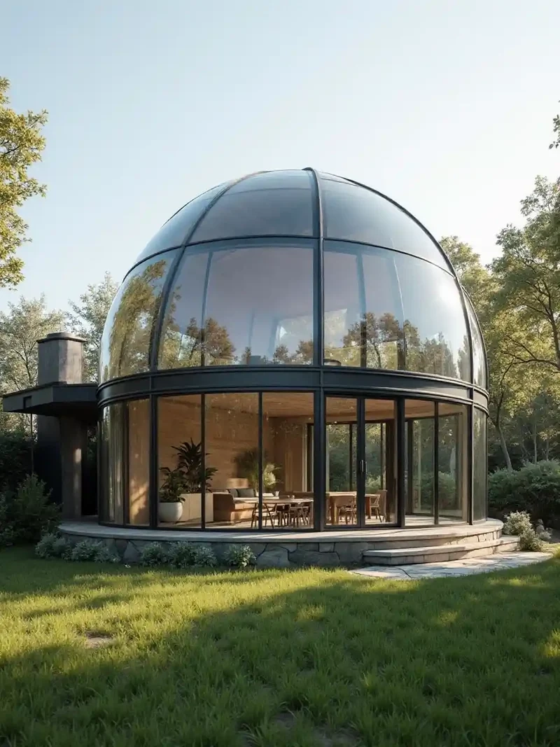 Lưu mẫu nhà kính mái vòm đáng tham khảo