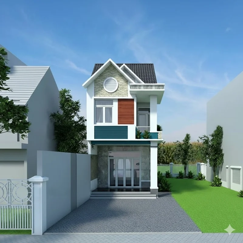 Chọn Nhà ống mái Thái cho gia đình trẻ