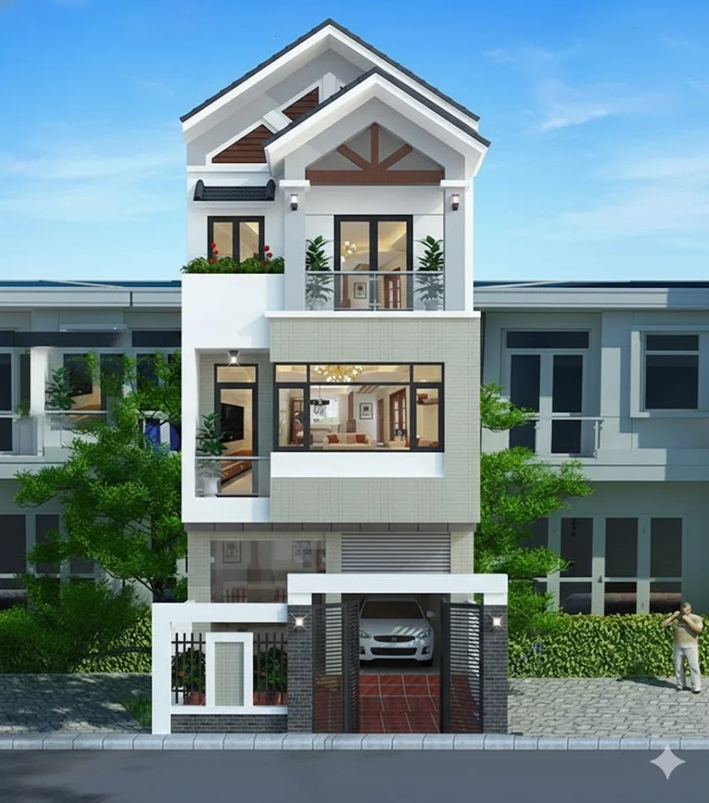 Lựa chọn Nhà ống mái Thái bền đẹp lâu dài