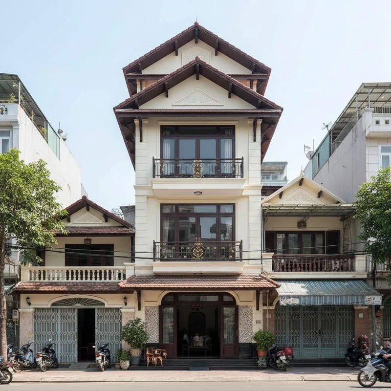 Xem ngay Nhà ống mái Thái thiết kế thực tế