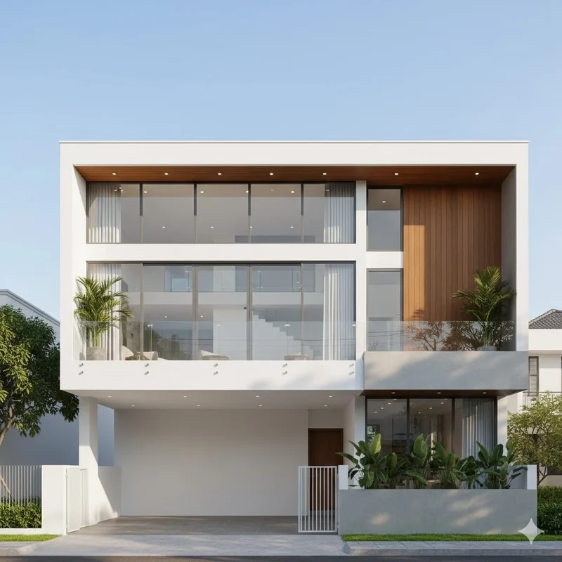 Nhà phố mái bằng hiện đại dẫn đầu xu hướng